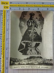 Antiques: ANTIGUA BANDEJA CENICERO DE ALUMINIO. SANTO NIÑO DIOS DE GAUCÍN. MÁLAGA. 20 GR
